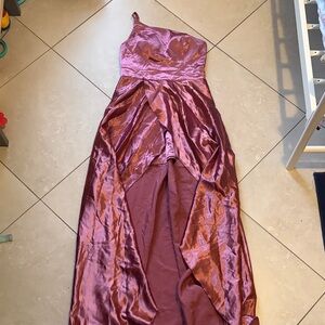 SHEIN Mauve Satin Fabric Dress